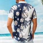 Baseball Lovers Custom Name And Number - Personalized Hawaiian Shirt - Image 2