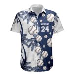 Baseball Lovers Custom Name And Number - Personalized Hawaiian Shirt - Image 5