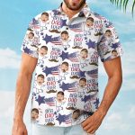 Photo Inserted Best Dad Ever - Personalized Photo Hawaiian Shirt - Image 3