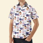 Photo Inserted Best Dad Ever - Personalized Photo Hawaiian Shirt - Image 4