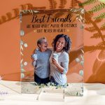 Best Friends Are Never Apart - Personalized Acrylic Photo Plaque - Image 2