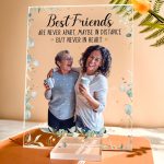 Best Friends Are Never Apart - Personalized Acrylic Photo Plaque - Image 5