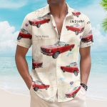 Custom Car Photo And Map - Personalized Photo Hawaiian Shirt - Image 2