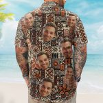 Custom Face Funny Photo Hawaii Tribal For Men, Women - Custom Photo Hawaiian Shirts - Image 5