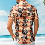 Custom Funny Photo Hawaii Floral Beach Men Husband - Custom Photo Hawaiian Shirt - Image 2