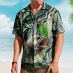 Custom Photo Fishing Bass Fish For Men - Custom Photo Hawaiian Shirt - Image 4