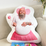 Custom Photo Funny Dad & Kids Moments - Personalized Photo Custom Shaped Pillow - Image 2