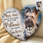 Custom Photo Hug This & Know I'm Here  - Personalized Photo Custom Shaped Memory Pillow - Image 2
