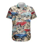 Custom Vintage Cars Muscle Cars For Men, Husband - Custom Photo Hawaiian Shirt - Image 6