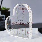 First Mom Now Grandma - Personalized Acrylic Plaque - Gift For Mom - Image 3