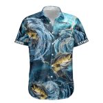 Fishing Bass Fish Types Whirlpool Ocean Aloha Shirts For Men - Custom Hawaiian Shirts - Image 5