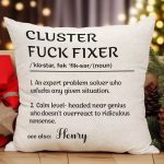 Funny Boss Gifts - Cluster Fuck Fixer - For Coworkers, Work Besties - Personalized Pillow (Insert Included) - Image 2