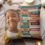 God Says You Are For Daughter, Son - Personalized Photo Pillow (Insert Included)