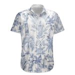 Golf Lover Toile De Jouy Vintage French Style - Personalized Hawaiian Shirt - Image 4