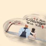 I Am Always With You - Personalized Heart-Shaped Acrylic Plaque - Image 3