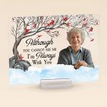 I Am Always With You - Red Berries Tree - Personalized Acrylic Photo Plaque - Image 2