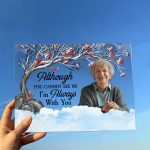 I Am Always With You - Red Berries Tree - Personalized Acrylic Photo Plaque - Image 4