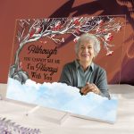 I Am Always With You - Red Berries Tree - Personalized Acrylic Photo Plaque - Image 5