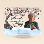 I Am Always With You - Red Berries Tree - Personalized Acrylic Photo Plaque - Image 6