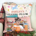 Kid's Reading Pillow - Personalized Pocket Photo Pillow (Insert Included) - Image 2
