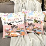 Kid's Reading Pillow - Personalized Pocket Photo Pillow (Insert Included) - Image 5