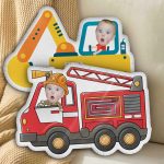 Kids Riding Vehicle  - Personalized Photo Custom Shaped Pillow - Image 5