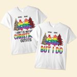 Lgbt I Don't Do Matching Christmas Outfits - Personalized Matching Couple Shirt - Image 3