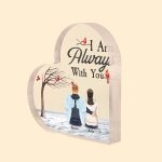 I Am Always With You - Personalized Heart-Shaped Acrylic Plaque - Image 2
