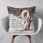 Memorial Hug This Pillow & Know I'm Here - Personalized Photo Pillow (Insert Included) - Image 5