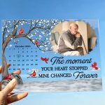 Memorial The Moment Your Heart Stopped - Personalized Acrylic Photo Plaque - Image 2
