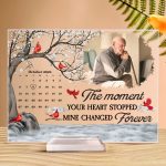 Memorial The Moment Your Heart Stopped - Personalized Acrylic Photo Plaque - Image 6