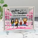Mom And Daughters A Bond That Can't Be Broken - Personalized Acrylic Plaque - Image 2