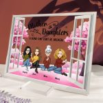 Mom And Daughters A Bond That Can't Be Broken - Personalized Acrylic Plaque - Image 6
