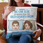 No One I'd Rather Snoring Loud Beside Me  - Personalized Pillow (Insert Included) - Image 6