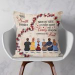 Our Family Will Always Be Connected By Heart - Personalized Pillow (Insert Included) - Birthday, Memorial Gift For Family Reunion, Family Member, Far Distance Siblings - Image 3