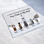 Paw Prints In My Home & Paw Prints In My Heart - Personalized Acrylic Plaque - Christmas, Loving Gift For Pet Lover, Dog Lover, Dog Owner, Cat Lover Cat Owner - Image 3