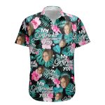 My Wife Is Watching You - Personalized Photo Hawaiian Shirt - Image 3