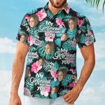 My Wife Is Watching You - Personalized Photo Hawaiian Shirt - Image 4