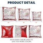 The Best Mommy Belongs To Me First Mom New Mom Gift - Custom Photo Sequin Pillow - Image 5