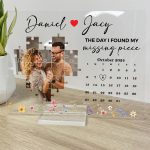 The Day I Found My Missing Piece Custom Calendar - Personalized Acrylic Photo Plaque - Image 5