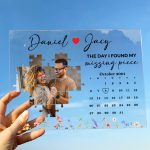 The Day I Found My Missing Piece Custom Calendar - Personalized Acrylic Photo Plaque - Image 7