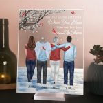 The Sky Looks Different When Someone You Love Is Up There Ver 2 - Personalized Acrylic Plaque - Image 2