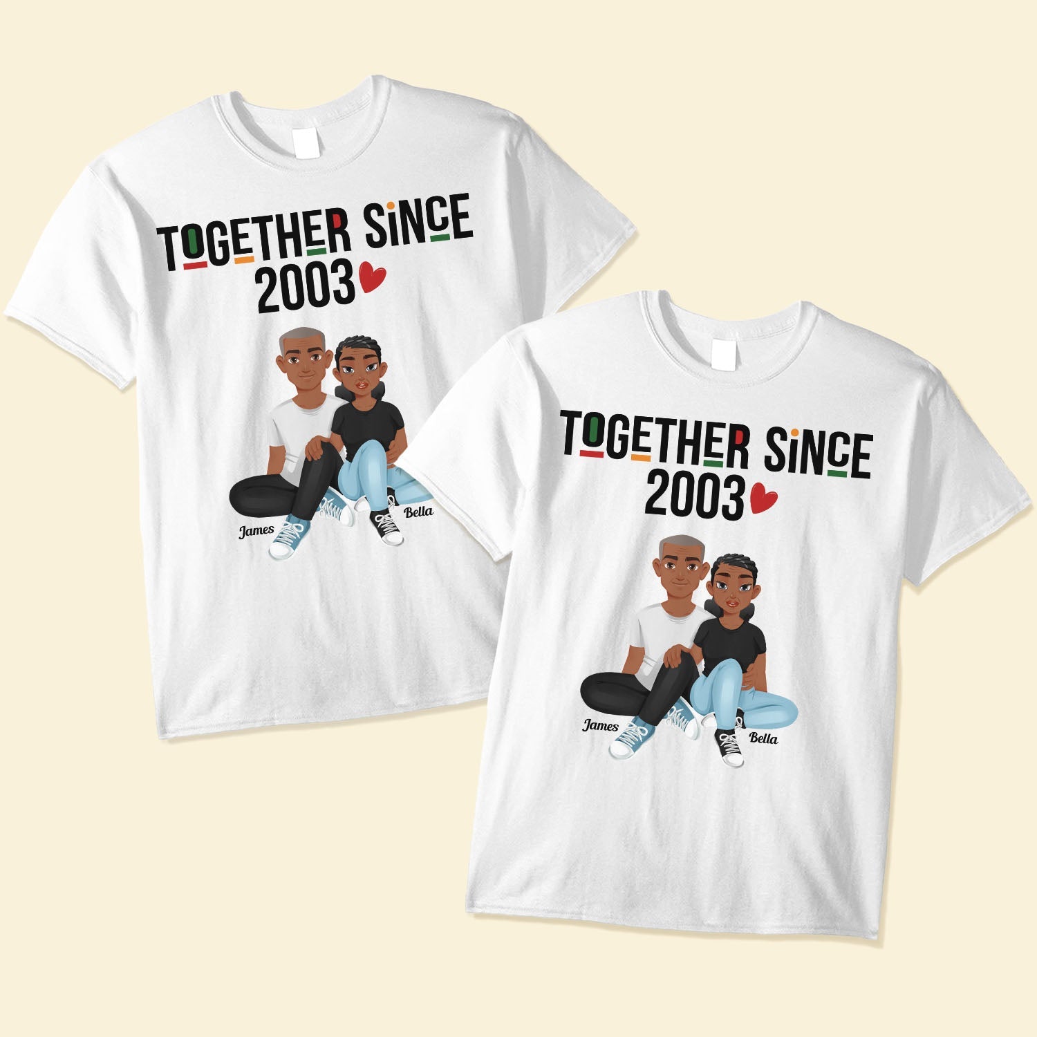 Together-Since-Personalized-Matching-Shirts_1_95b3df54-e016-44c5-ba97-f746bc8c5e14.jpg Together Since - Personalized Matching Shirts - Image 1