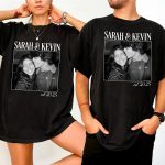 Vintage Couple Picture Matching, Anniversary Gift, Valentine's Day Gifts - Personalized Photo Comfort Tee - Image 2
