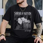 Vintage Couple Picture Matching, Anniversary Gift, Valentine's Day Gifts - Personalized Photo Comfort Tee - Image 5