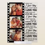 When I Say I Love You More - Personalized Acrylic Photo Plaque - Anniversary Gifts For Her, Him - Image 6