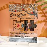 You Will Always Be Our Missing Piece - Personalized Acrylic Photo Plaque - Image 4
