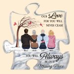 You Will Always Be Our Missing Piece - Personalized Puzzle Piece Acrylic Plaque - Image 2