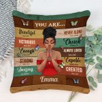 You're Beautiful Victorious - Personalized Pillow (Insert Included) - Birthday Gift For Black Women, Christians - Image 2